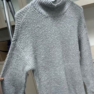 Garage Clothing Turtle Neck Sweater Dress Grey XS